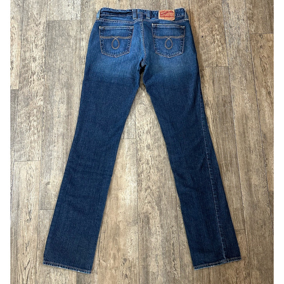 Lucky Brand LOLA STRAIGHT Size 8/29 Long Blue Low Rise Jeans Denim Pants 29x34 - Picture 2 of 11